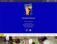 Tablet Screenshot of heraldschool.ca